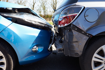 Two Cars Involved In Traffic Accident